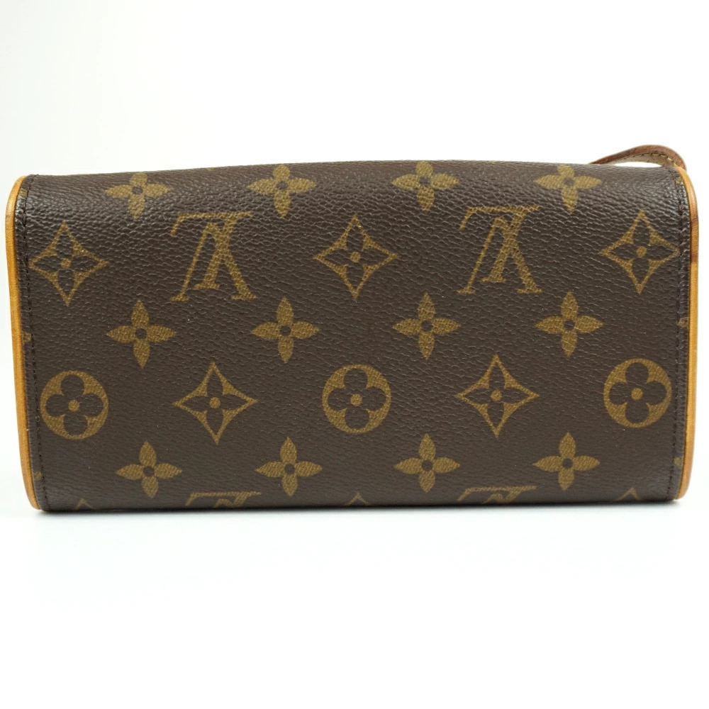 LOUIS VUITTON Pochette Twin Monogram Canvas Brown Shoulder Bag Crossbody